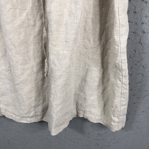 Boheme 3 Skirt Womens 10 US Beige Linen Lagenlook Boho Minimalist Airy Beach - Picture 15 of 16